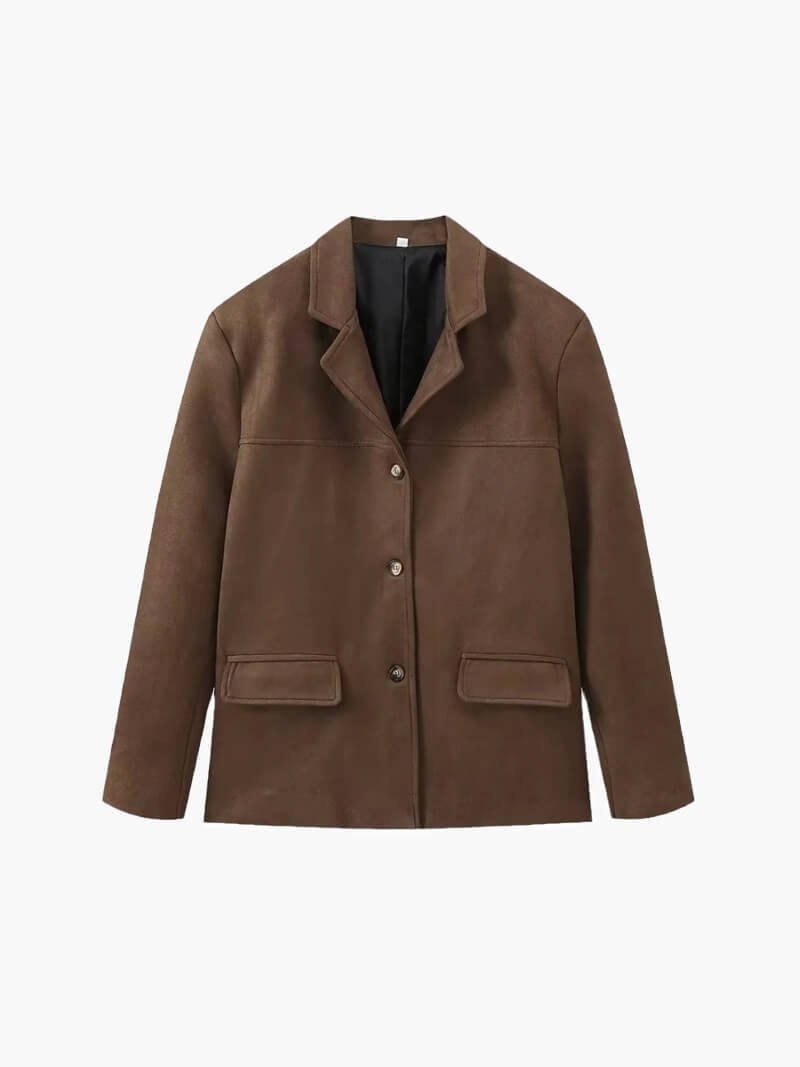Matilda Faux Suede Blazer